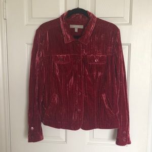 Crushed Velvet Croft and Barrow Jacket